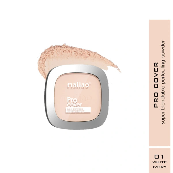Maliao Pro Cover Super-Blendable Perfecting Compact Powder - Seamless Perfection for Every Skin Tone
